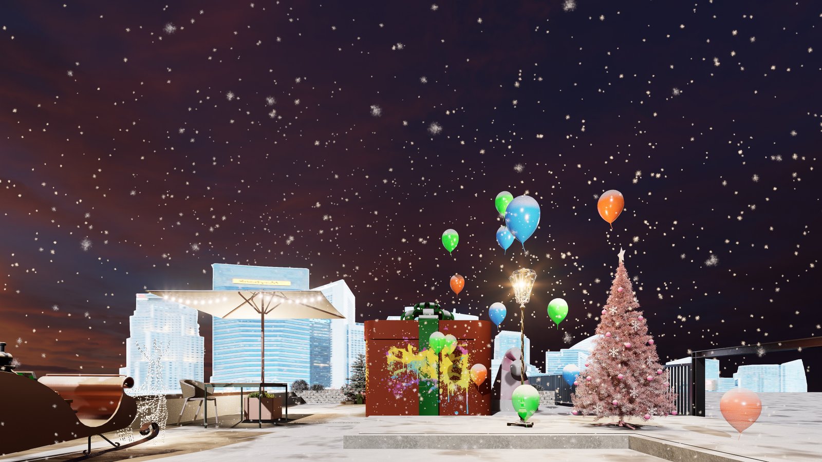 YF Studio Christmas Scene